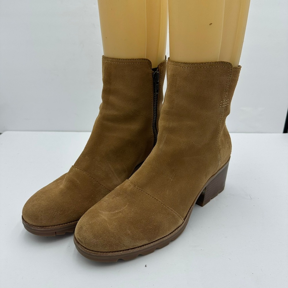Sorel Lolla II Major Brown Suede Waterproof Ankle Boots NL3380-224 Womens 11